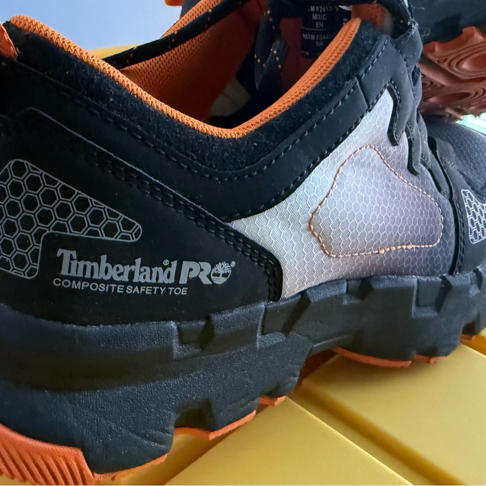 Timberland PRO Black and Orange Composite Toe Footwear